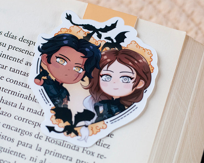 Marcapáginas magnético Xaden & Violet - Alas de sangre.