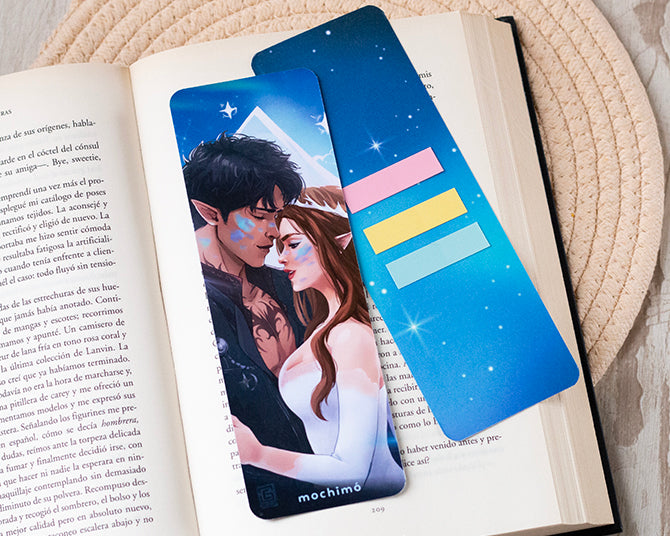 Marcapáginas de papel Rhysand y Feyre