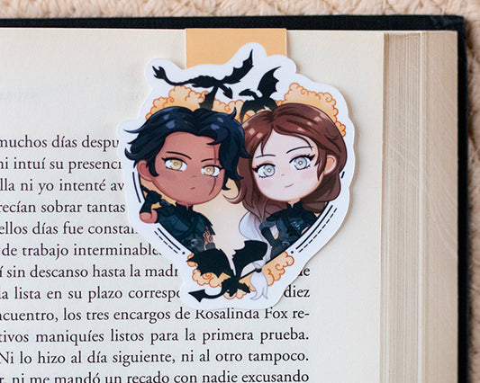 Marcapáginas magnético Xaden & Violet - Alas de sangre.