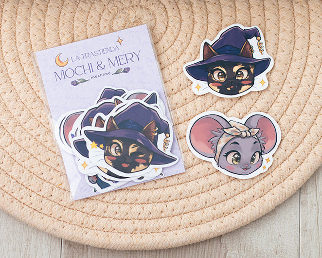 Pack de pegatinas Mochi & Mery