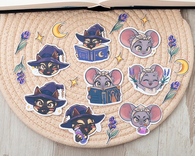 Pack de pegatinas Mochi & Mery