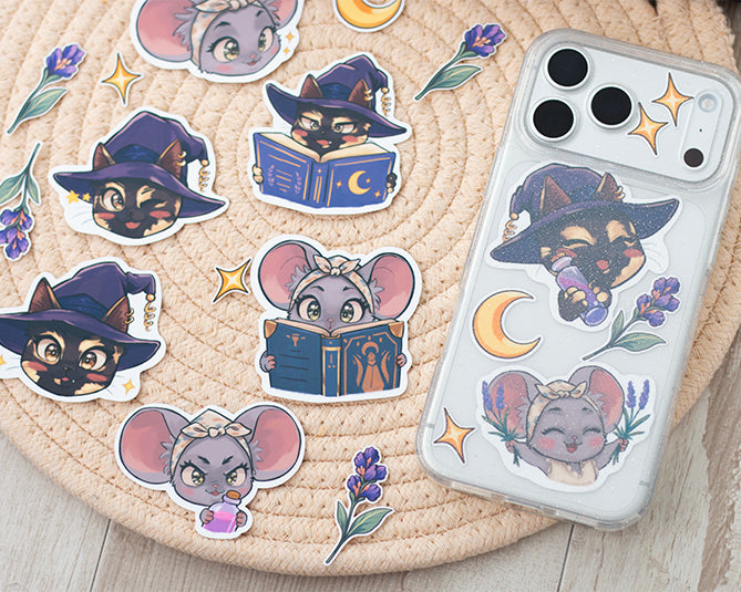 Pack de pegatinas Mochi & Mery