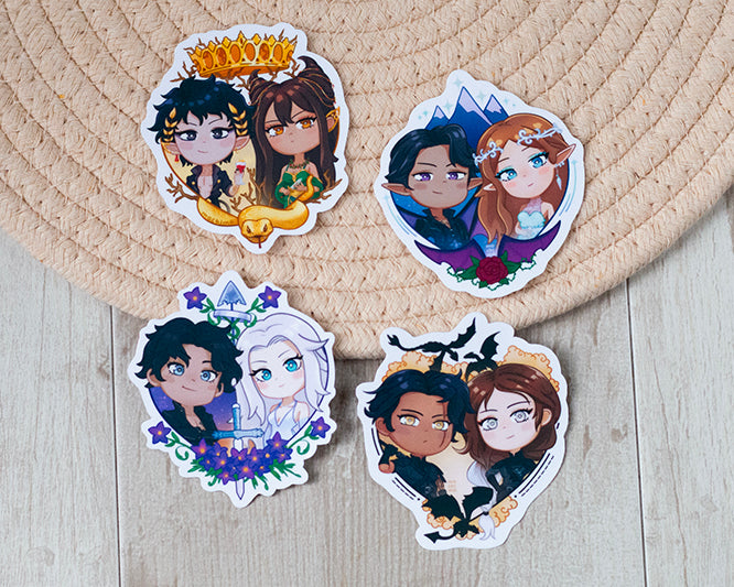 Pegatinas parejas literarias