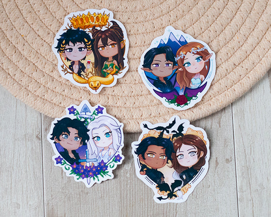 Pegatinas parejas literarias