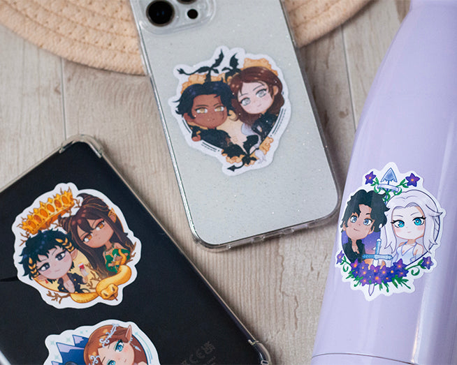 Pegatinas parejas literarias