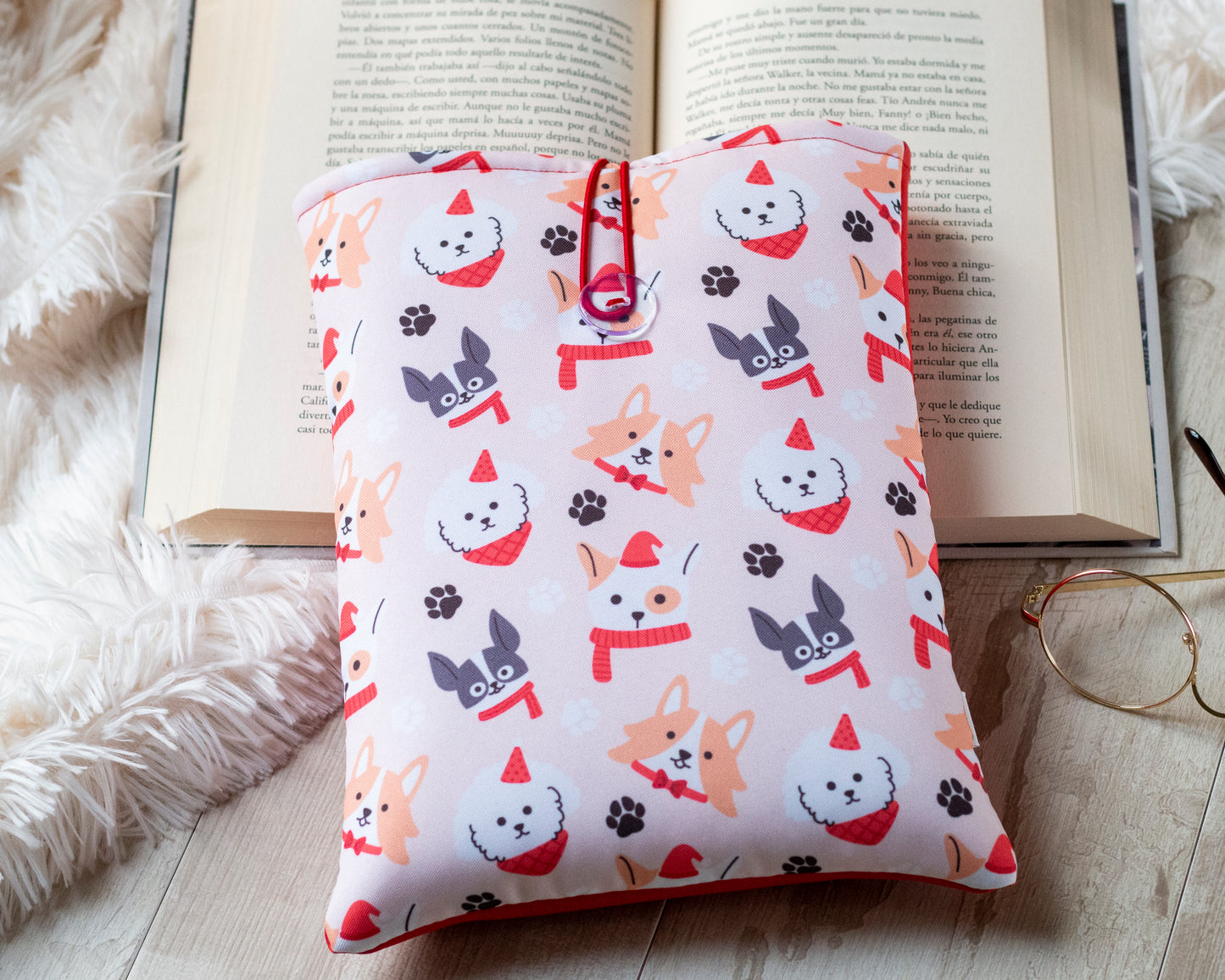 Funda Perritos Navideños