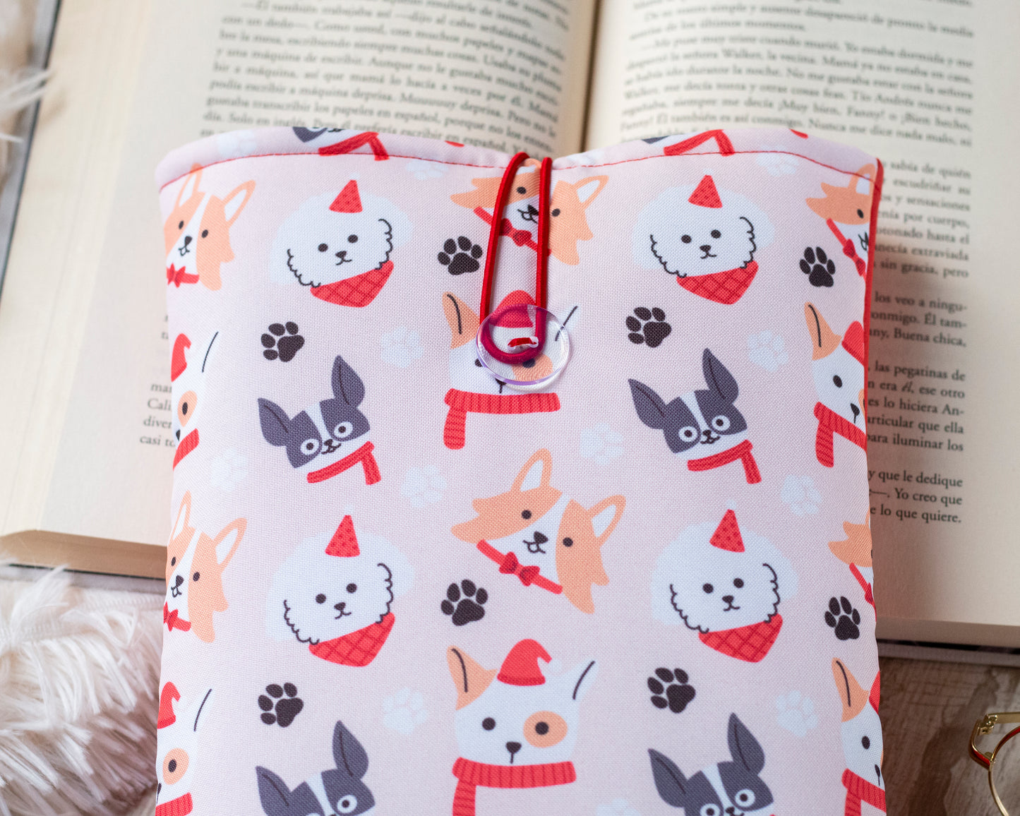 Funda Perritos Navideños